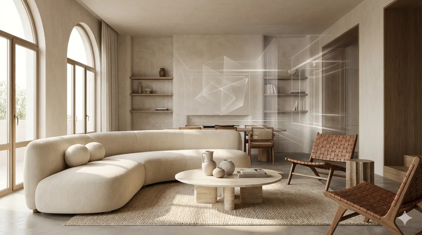 Preview of Decotis AI interior design tool