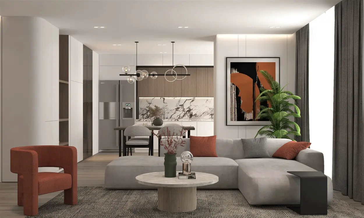 Séjour après rénovation