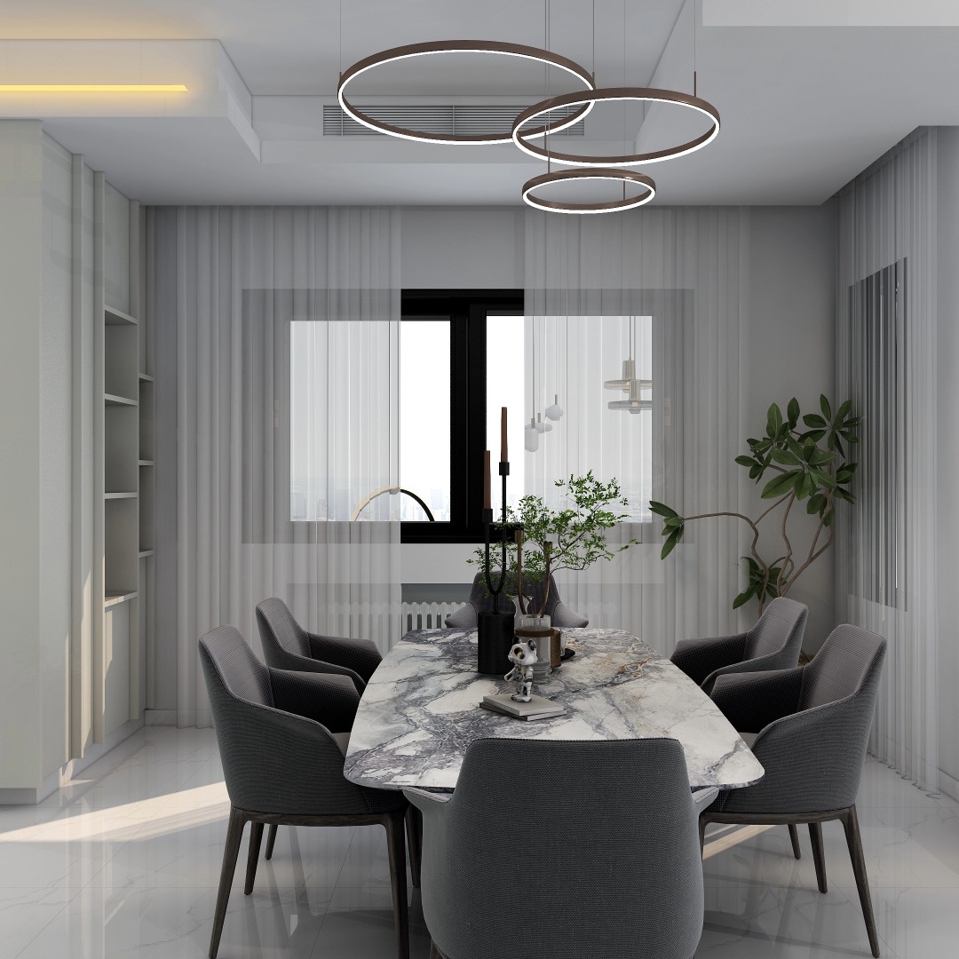 Salle à manger après rénovation